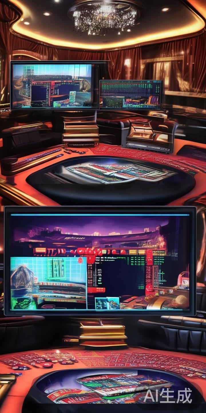 例如，有的平台以丰富的直播场景吸引玩家，模拟实体赌
